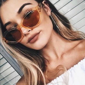 Quay x Kylie As If! Geometric Cat Eye Sunglasses